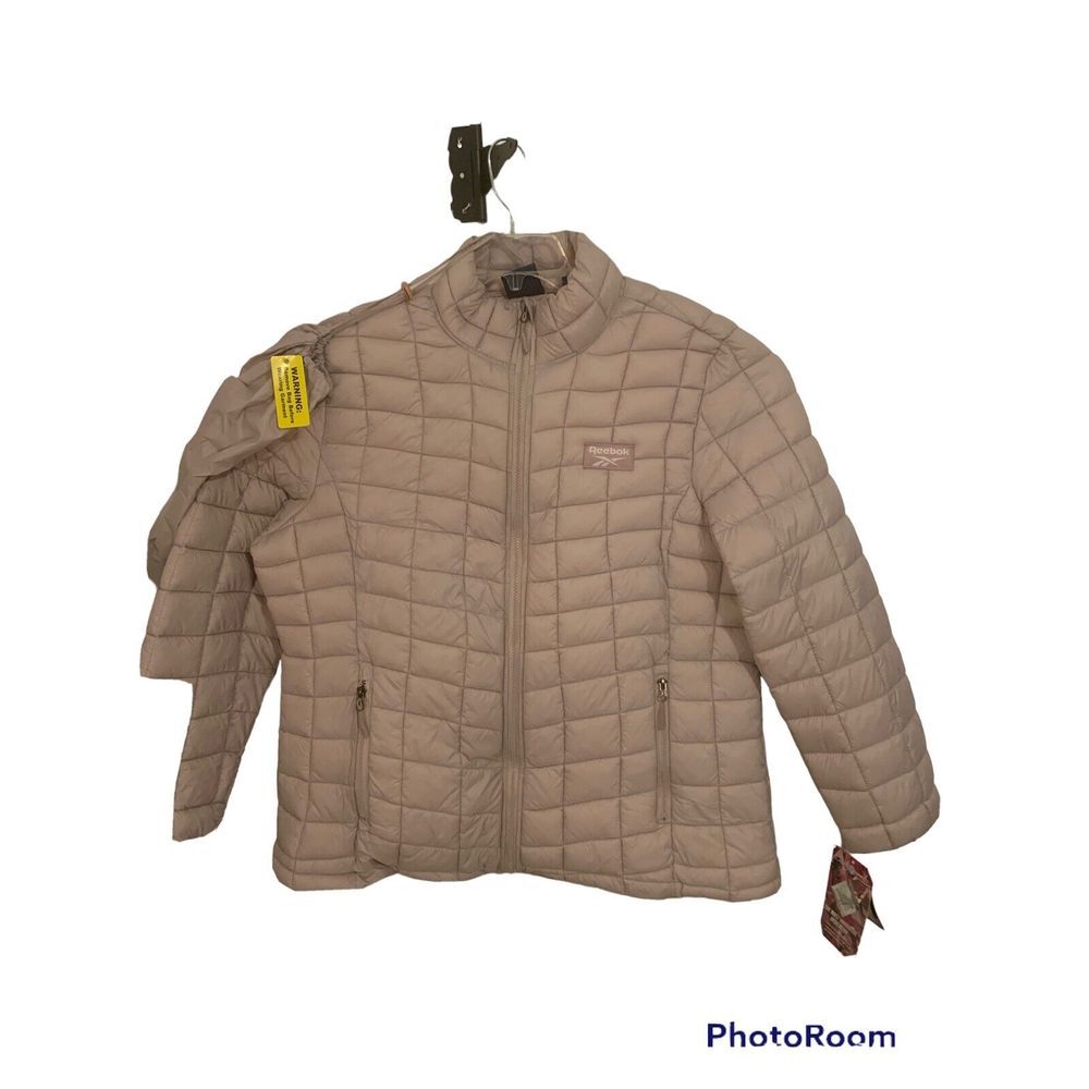 NWT REEBOK Womens Glacier Shield Packable Winter Coat Sz‎ 1x. Ashy Pink